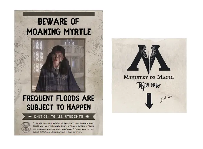 Moaning Myrtle Bathroom Poster